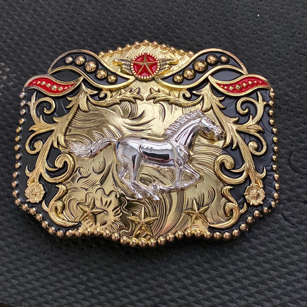 Fancy western belt buckle